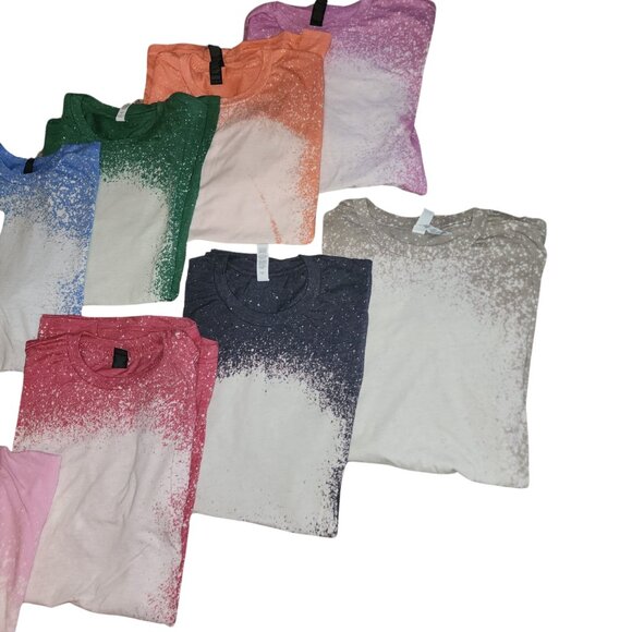 Blank Bleached Shirts *12 Shirt Bundle of Blank Bleached Tees!! Softstyle - Picture 4 of 10